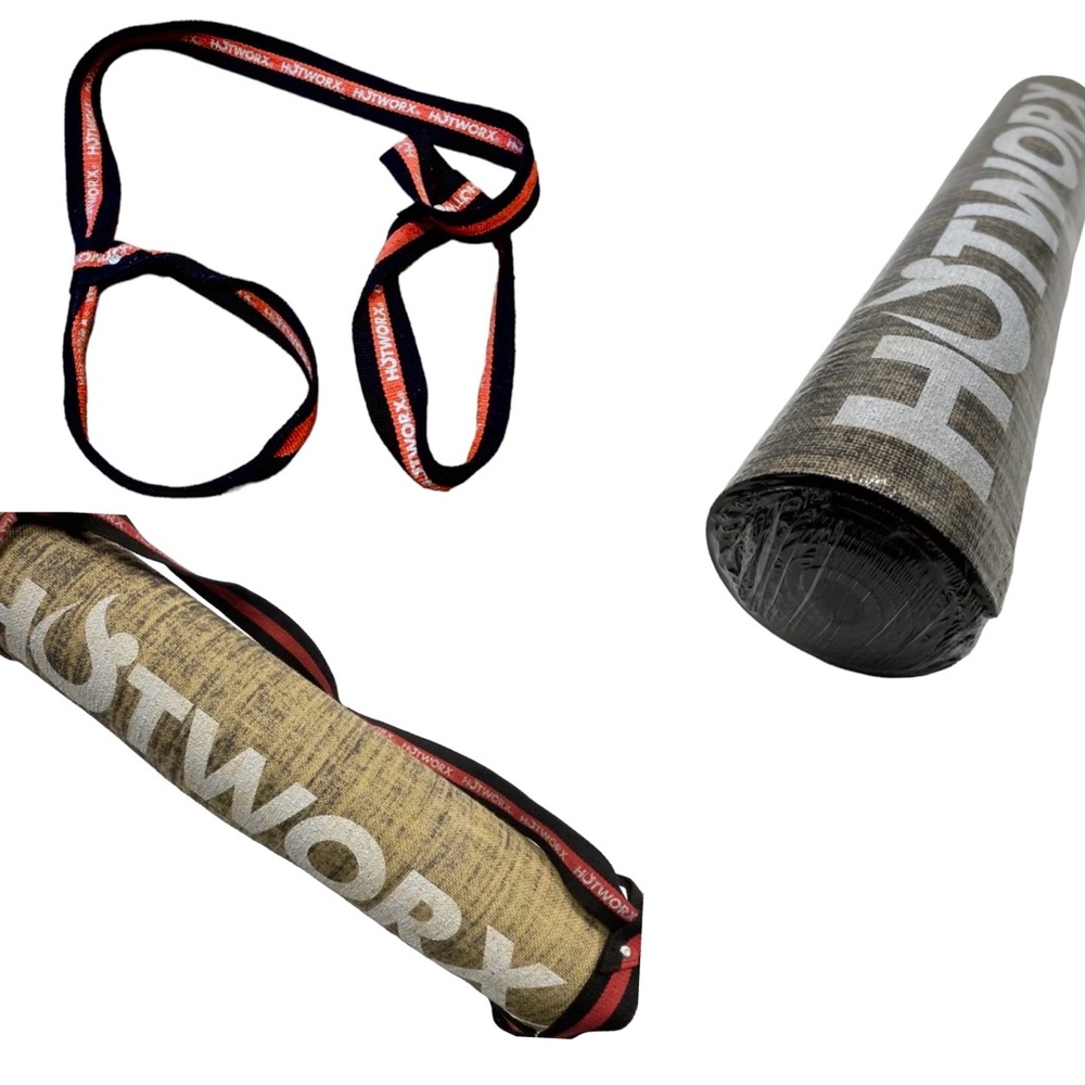 NEW Hotworx Yoga Mat & Adjustable Strap Carrier